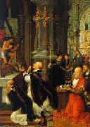 Adriaen Isenbrandt The Mass of St.Gregory oil painting
